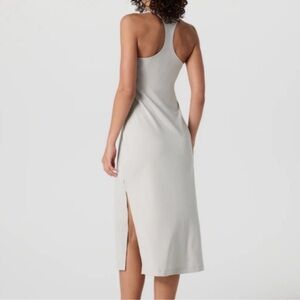 VUORI Halo Racerback Midi Dress In Ecru Tan Size XS